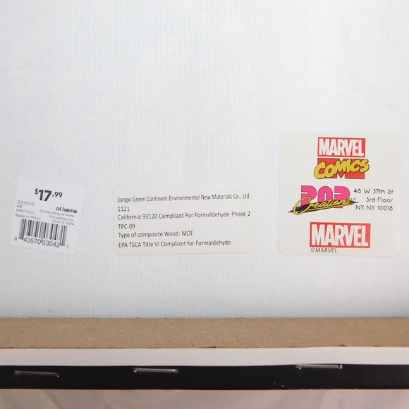 Marvel Comics Wall Art – Retro Superhero Pop Creations Sign (40” x 8”) - Picture 4 of 7